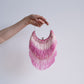 pink sequin hand bag